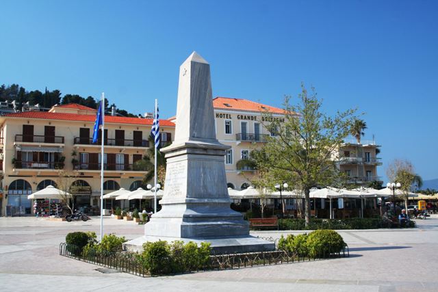 Nafplio - The Liberty memorial by the old harbour